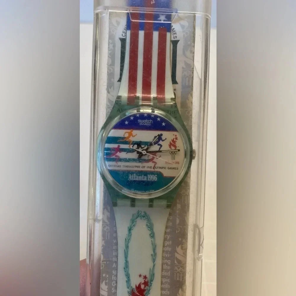 SWATCH WATCH Limited Edition Atlanta 1996 Olympics Vintage Watch NEW NWT RARE